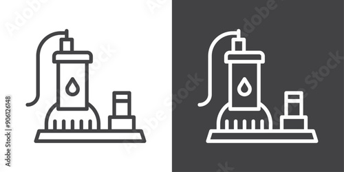 Sump pump icon vector logo set collection for web app ui