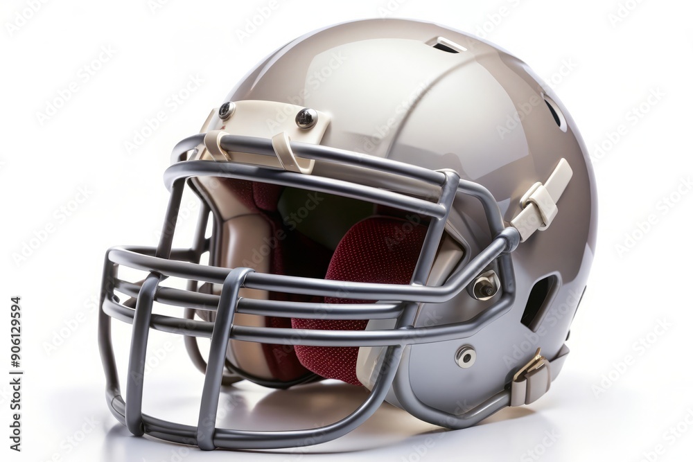 American Football Helmet Isolated on White Background. American Football Helmet Isolated on White Background.