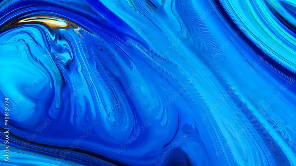 Abstract blue liquid marble spiral background Abstract blue liquid marble spiral background