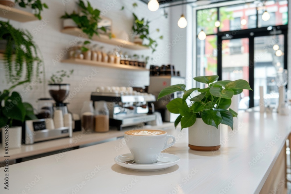 chic coffee shop boasts a stylish latte art display and an organic menu, all set within minimalist decor and modern elegance. chic coffee shop boasts a stylish latte art display and an organic menu, all set within minimalist decor and modern elegance.