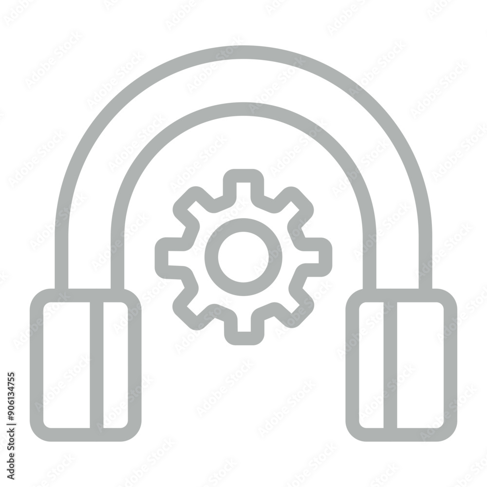 Customer Care Vector Line Grey Icon Design Customer Care Vector Line Grey Icon Design