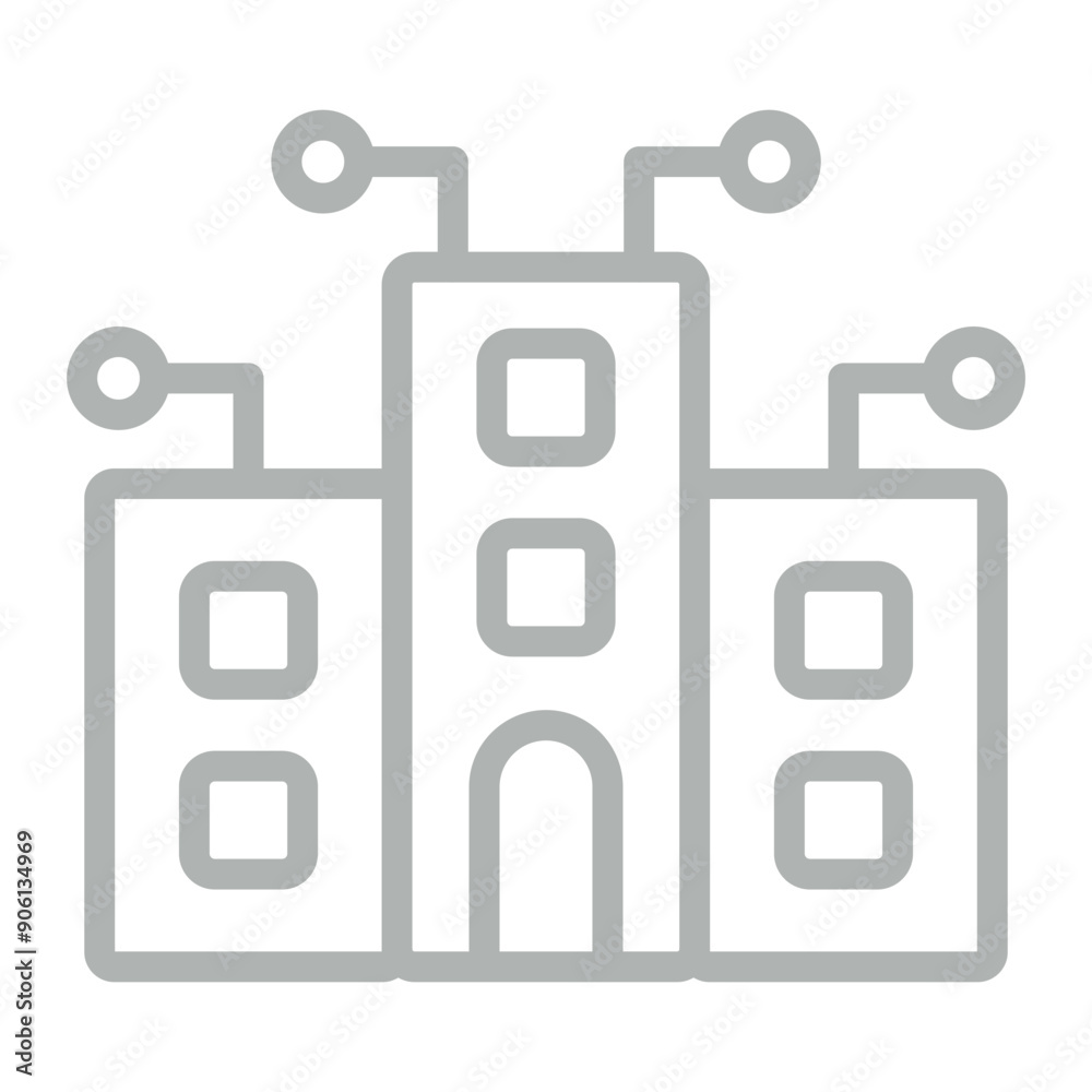 Enterprise Vector Line Grey Icon Design Enterprise Vector Line Grey Icon Design