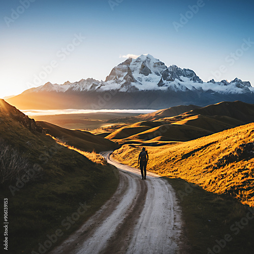 mountain road in the mountains