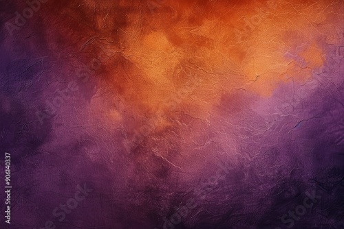 Wallpaper Mural A vibrant abstract texture combining deep purple and orange hues with intricate, rough patterns. Torontodigital.ca