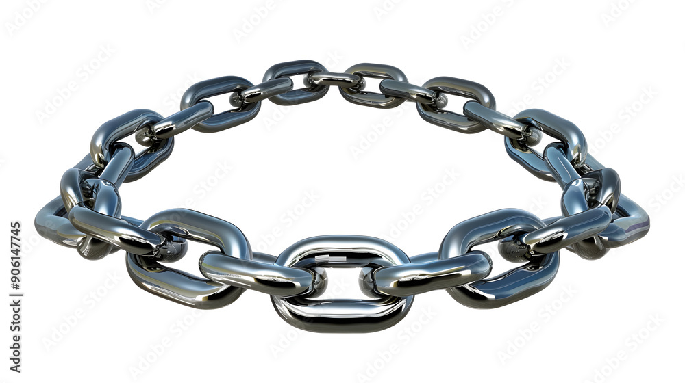 Obraz premium chain isolated on white background,generative ai