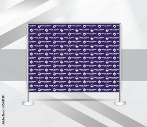 creative step and repeat banner backdrop design template