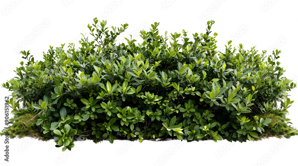 shrub bush fence tree isolated plant on white background,generative ai shrub bush fence tree isolated plant on white background,generative ai
