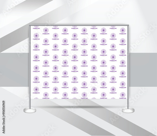 creative step and repeat banner backdrop design template