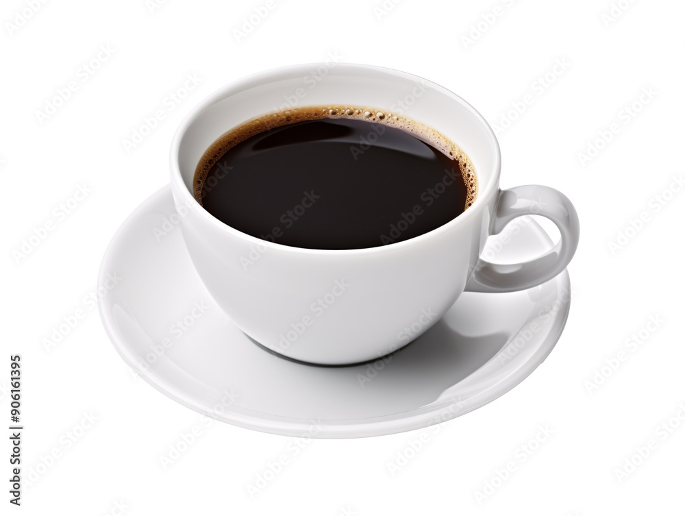 a cup of coffee on a saucer