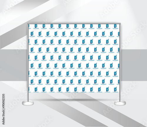 creative step and repeat banner backdrop design template