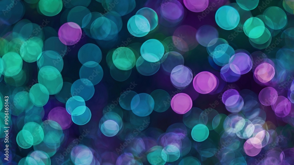 Abstract bokeh background with colorful, glowing, blurred lights for festive design Abstract bokeh background with colorful, glowing, blurred lights for festive design