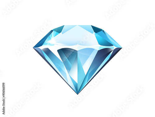 a blue diamond on a white background