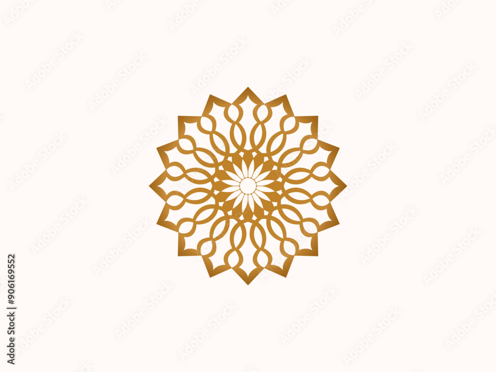 Vector ornamental luxury mandala logo template Vector ornamental luxury mandala logo template