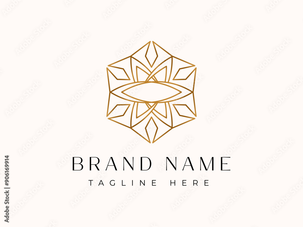 premium Vector - Flower Ornament Logo Design Vector premium Vector - Flower Ornament Logo Design Vector