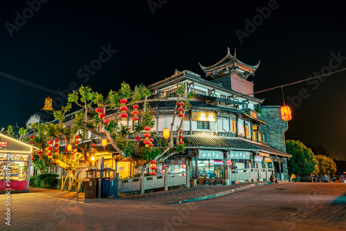 Guanxian Ancient City in Dujiangyan, Sichuan, China photo