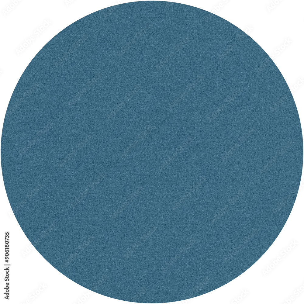 Textured blue circle on a clear background