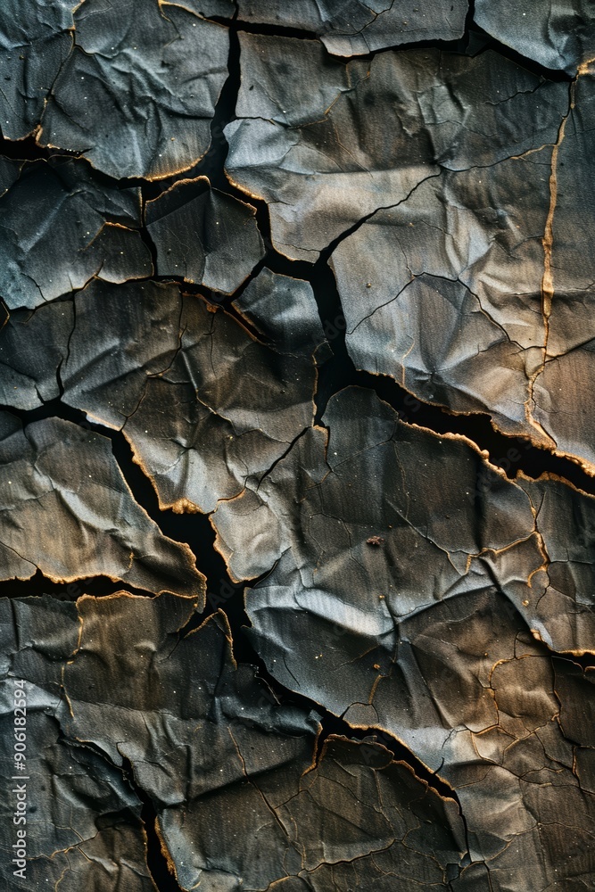 Burned Paper Texture, Close-up Generative AI Burned Paper Texture, Close-up Generative AI