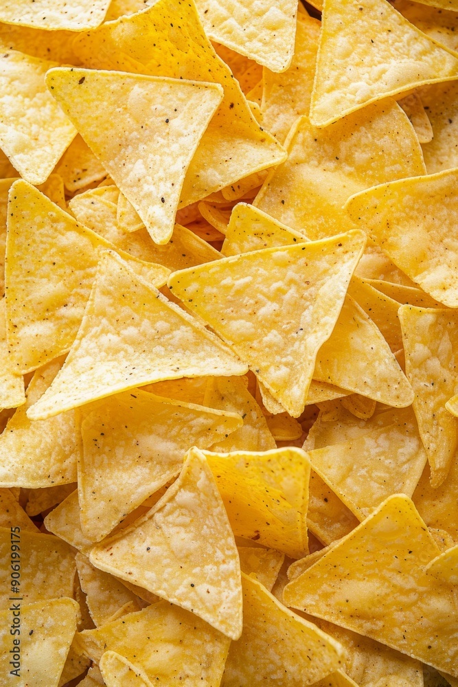 Delicious Nachos Chips Close Up Detail Flat Lay Generative AI Delicious Nachos Chips Close Up Detail Flat Lay Generative AI