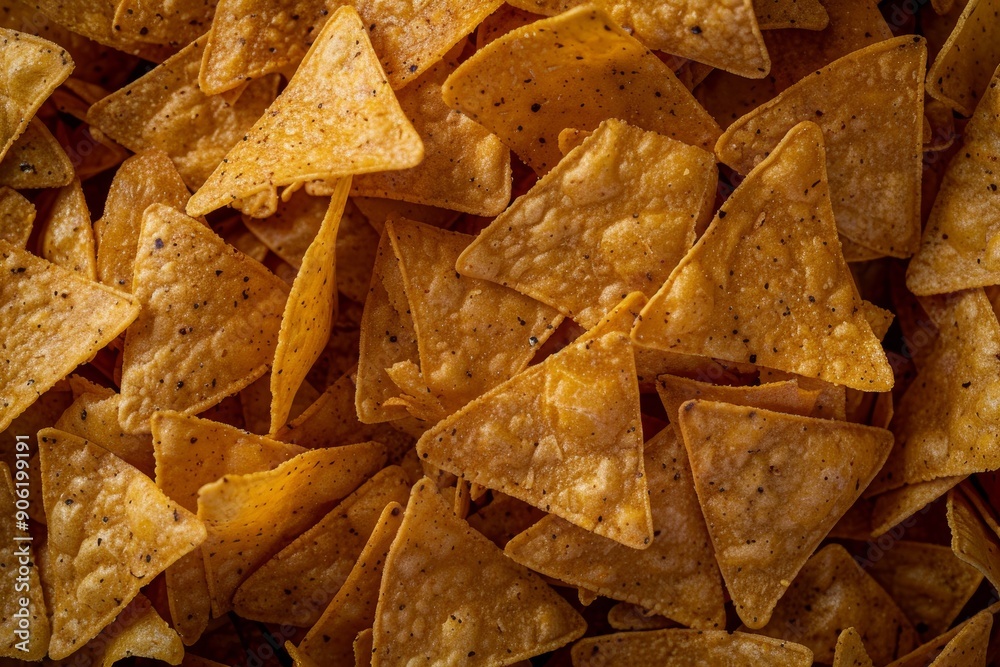 Delicious Nachos Chips Close Up Detail Flat Lay Generative AI Delicious Nachos Chips Close Up Detail Flat Lay Generative AI