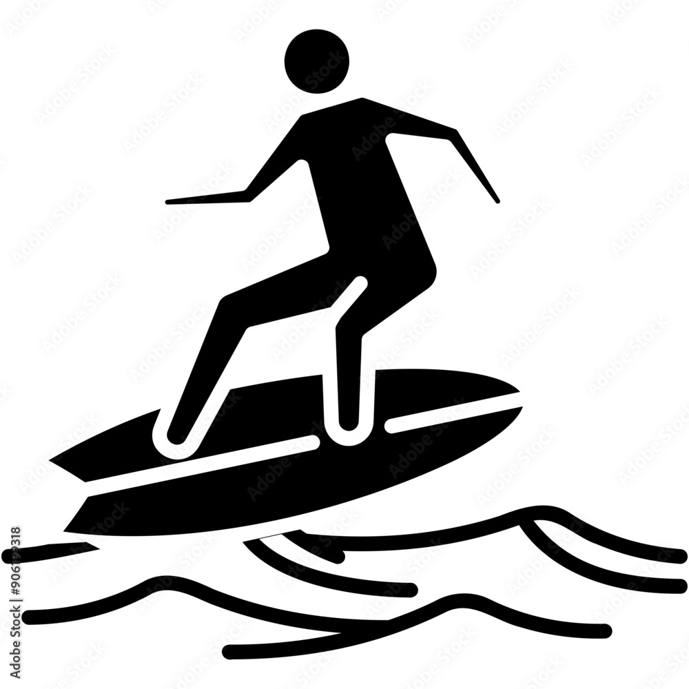 Surfing Icon Surfing Icon