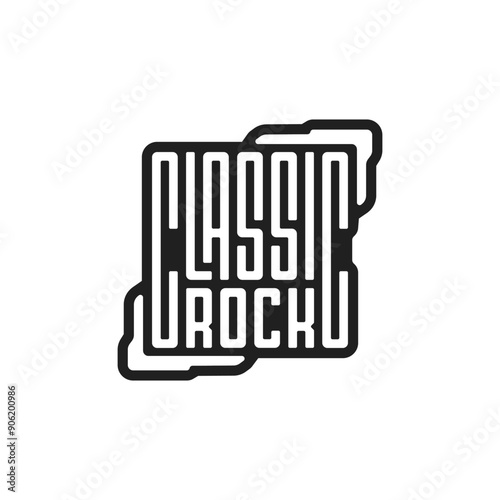 A Sticker of Classic Rock