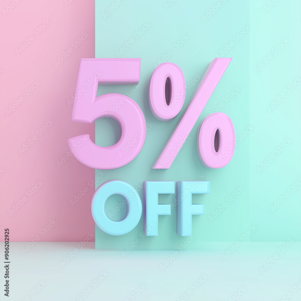 50% off discount, with sleek text and a gradient background in pastel colors 50% off discount, with sleek text and a gradient background in pastel colors