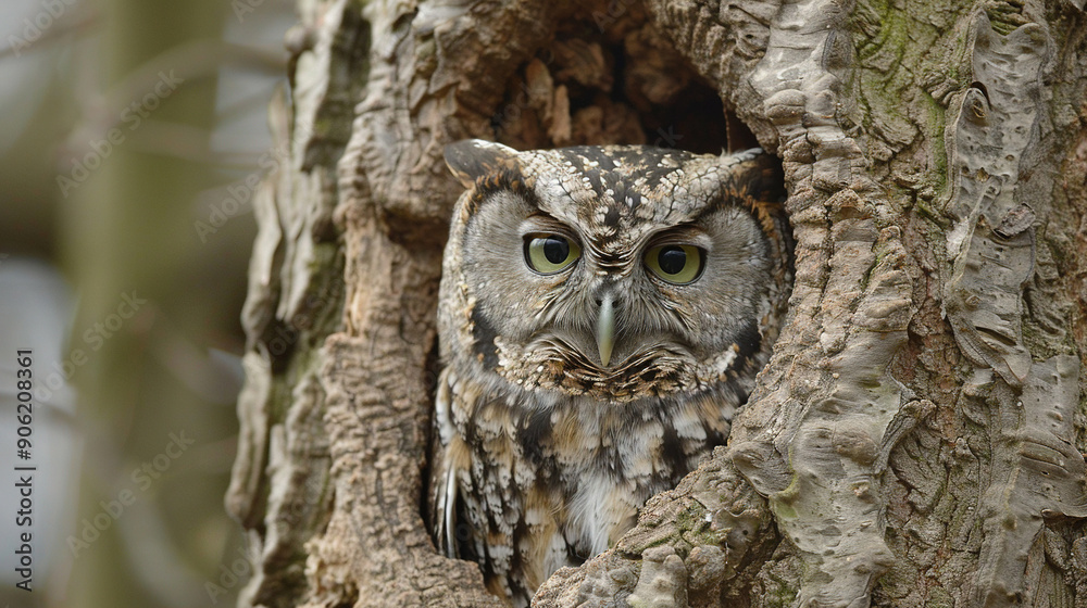 owl hiding in a tree trunk wallpaper owl hiding in a tree trunk wallpaper