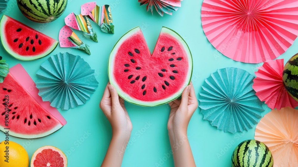 Colorful Fu Watermelon Capture the fun of Watermelon Day with images of watermelon-themed ...