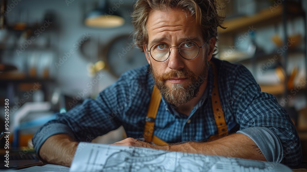 A man with glasses A man with glasses