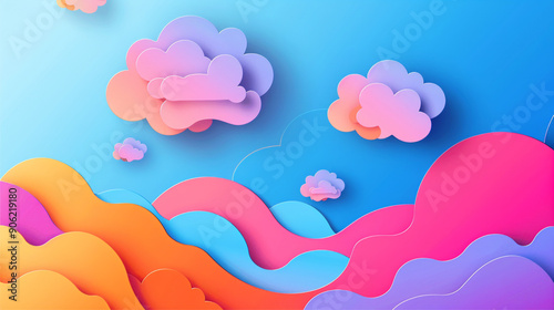 cloud background colorful 