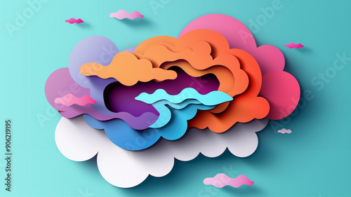 cloud background colorful 