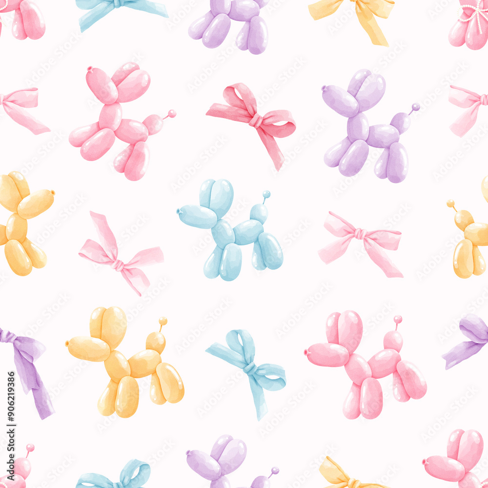 balloon dog, seamless pattern balloon dog, seamless pattern