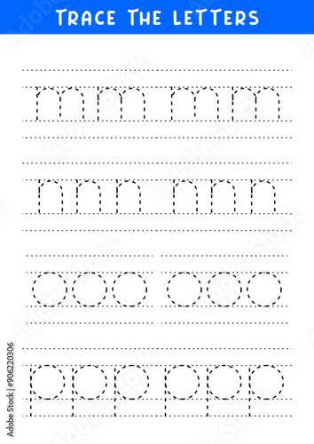 tracing letters of english alphabet writing practice