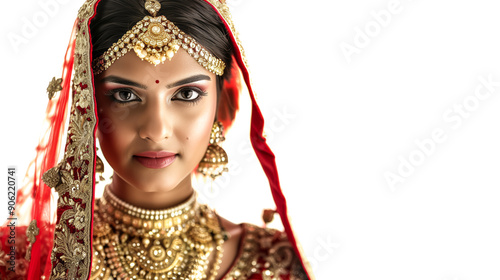 Indian Bride in stylish ghoonghat style