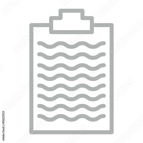 Paste Vector Line Grey Icon Design