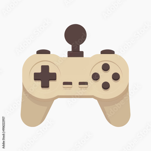 Retro gaming controller vector illustration