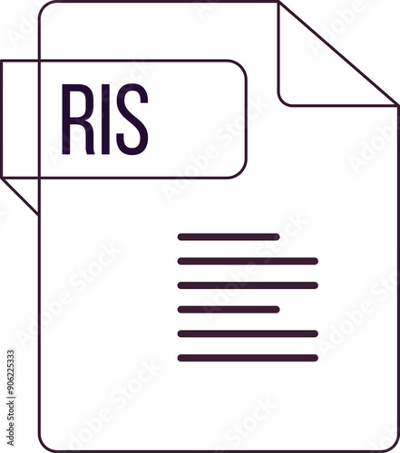 RIS ip icon black outline