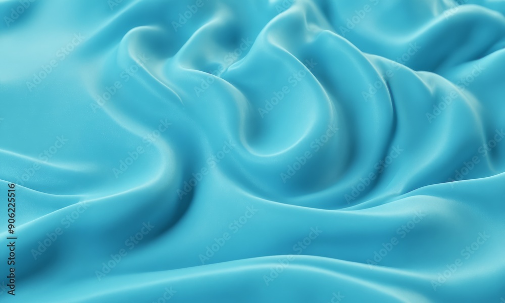 Obraz premium Abstract blue satin fabric texture with soft folds