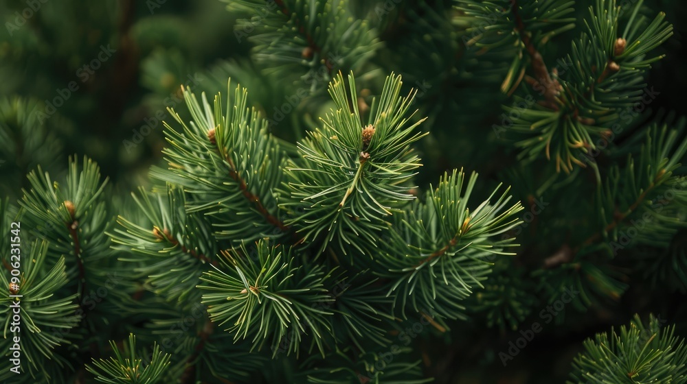 Close-Up of Lush Pine Branches Close-Up of Lush Pine Branches