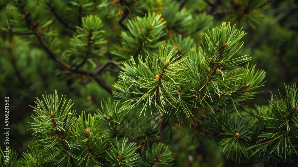Close-up of Lush Pine Tree Branches Close-up of Lush Pine Tree Branches