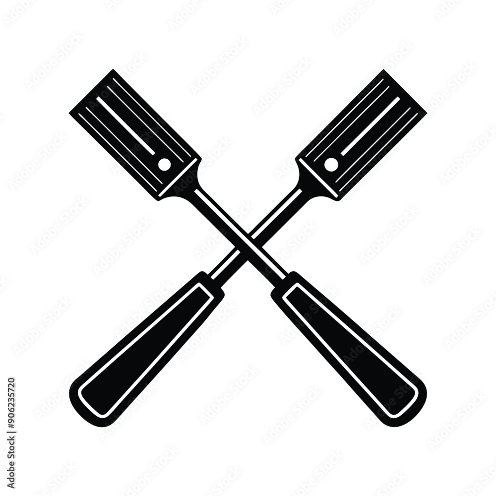 A silhouette of a Chisels Used for carving or cutting wood.
A silhouette of a Chisels Used for carving or cutting wood.