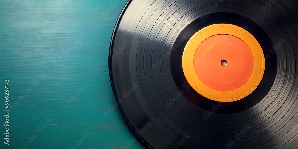 Fototapeta premium Schallplatte Vinyl Schellack Vinylscheibe Scheibe Platte Creative AI