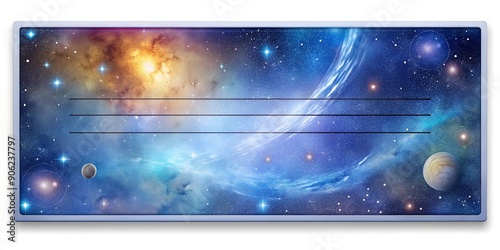 Cheque from the Universe Manifestation illustration Cover Thumbnail AI-Created Content