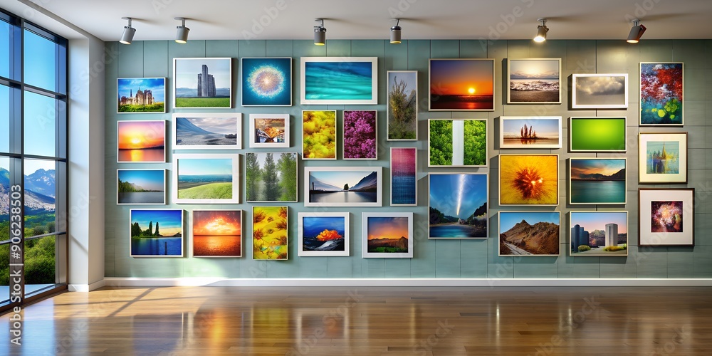 A picture on a wall informative Vibrant engaging Generative AI A picture on a wall informative Vibrant engaging Generative AI