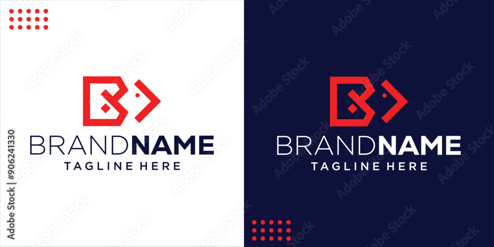 Creative Logo B With Fish, Design Inspiration, Illustration, Vector