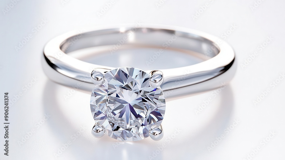 High-definition close-up, solitaire ring, trendy fashion for proposals, flat design illustration, 3D illustration, selective focus on foreground, copy space for text, ultra HD High-definition close-up, solitaire ring, trendy fashion for proposals, flat design illustration, 3D illustration, selective focus on foreground, copy space for text, ultra HD