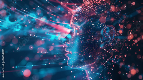 Artificial intelligence and machine learning concept