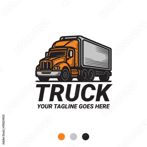 Truck Logo Design for Trucking Company