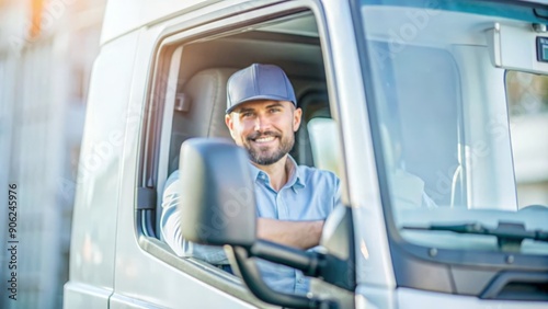 Professional Truck Driver with Moving Truck 