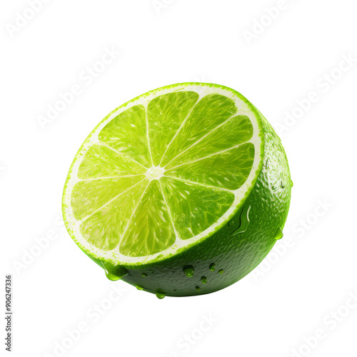lime isolated on white